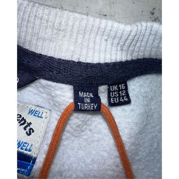 Vintage Super Dry Women’s Size 15 Crewneck Sweater Gray Sweatshirt - Picture 2 of 7